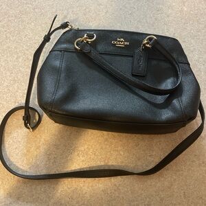 Coach Black Crossbody Leather Bag
